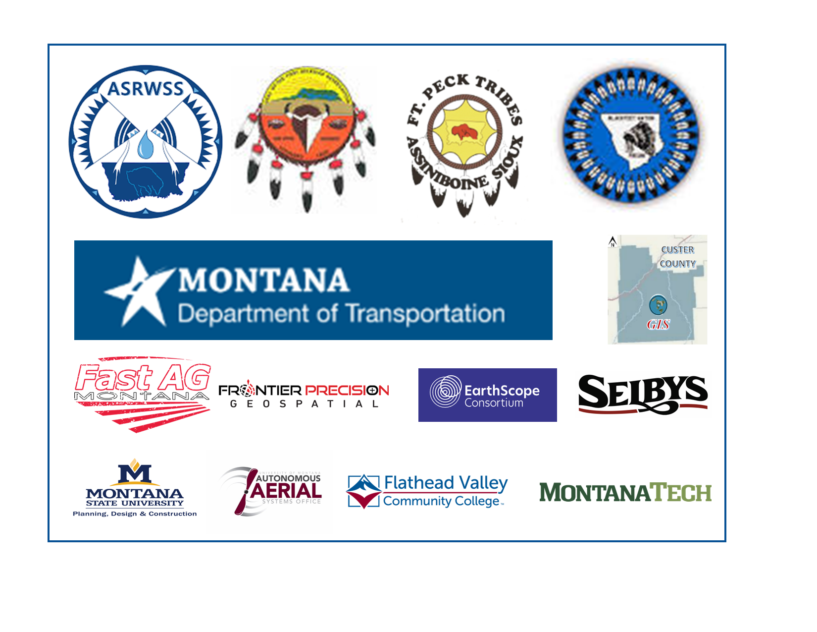 MTSRN Contributors including 14 different logos
